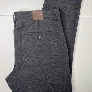 Fairlane & Sons Slim Fit Grey Chinos Trouser Slacks Dress Pants Size 36x30